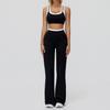 Completo da Yoga da Donna Transfrontaliero: Color Block Nude Feel, Vita Alta Costolata, Abbigliamento Sportivo Fitness Versatile