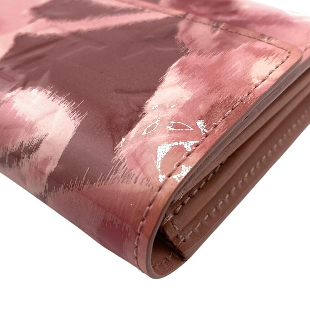 LOUIS VUITTON M90023 Monogram Vernis Ikat leather Portefeuille Sarah Rosevelle Purse pink leather Women Used