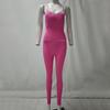 Women's Suspenders Outdoor Sports Jumpsuit Sleeveless Quick-drying Thread Tight Fitness Jumpsuit Yoga Suit