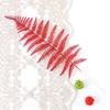 1PC Shiny Surface Decorations Artificial Leaves Romantic Atmosphere Durable DIY Christmas Party Scene Lightweight Wedding 44CM