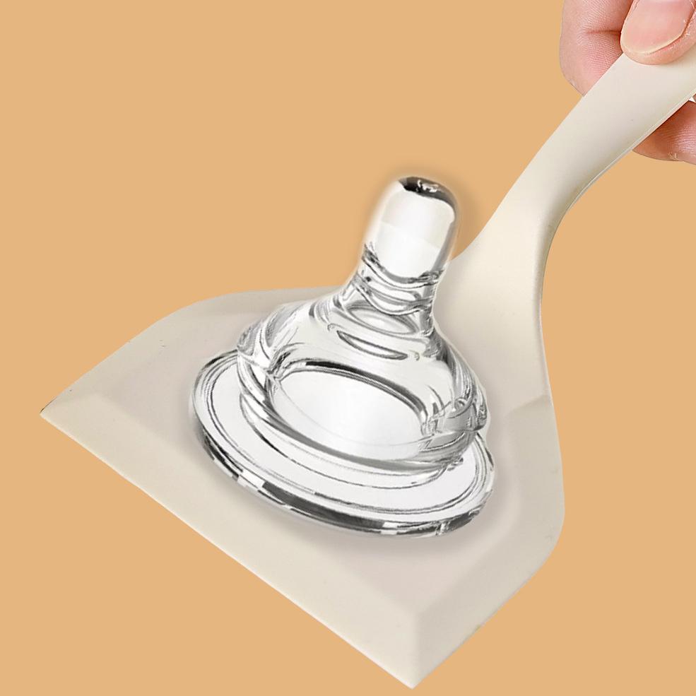 White Non-stick Silicone Spatula Oil Brush Food Clip Cooking Utensils Beef Meat Egg Kitchen Scraper Wide Pizza Cooking Tools