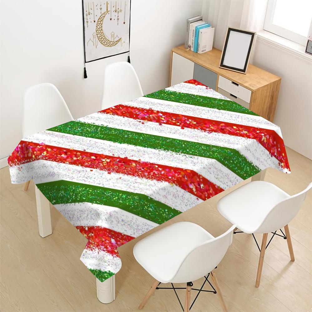 1pc Tablecover "Merry Christmas" - This Modern-style Cartoon-print Tablecloth Is Soft and Durable, Suitable for Parties, Picnics, and Camping. It Is U