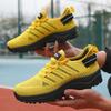 Comfortable Men's Running Shoes Mesh Breathable Soft Sole Comfortable Lace Up Shoes Lightweight Summer Exercise Tennis Shoes
