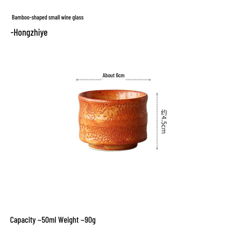 MDNG Bamboo Knot Ceramic Wine Cup