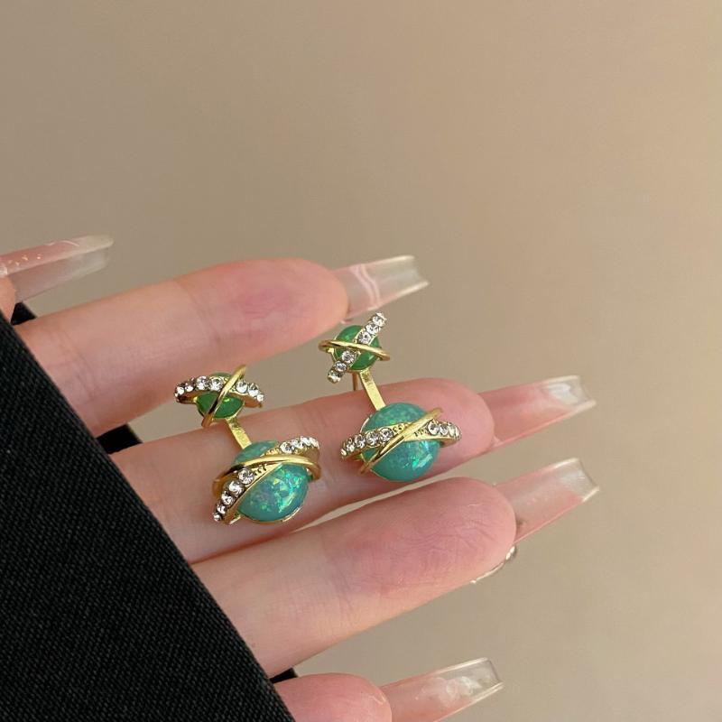 

Новые изысканные серьги-джокеры с микроинкрустацией бриллиантами и двойным кольцом, шариковые геометрические серьги-джокеры, женские украшения