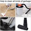 2/4pcs Universal Vacuum Hose Adapter Converter Black Soft Rubber Round Suction Hose Converter Dry Wet Use
