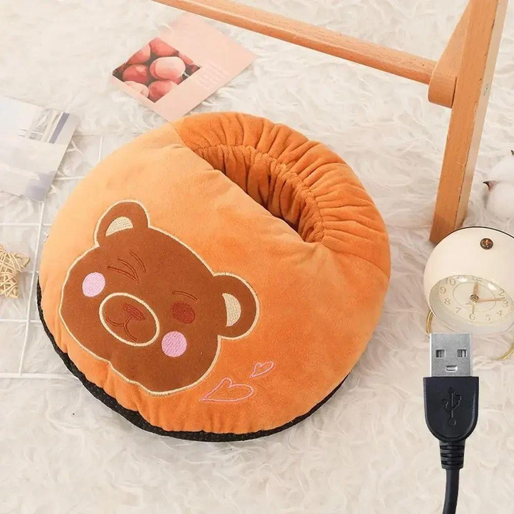 Cute Electric Foot Warmer Soft Cartoon Electric Heating Feet Warmer Warm Foot Cover Bedroom
