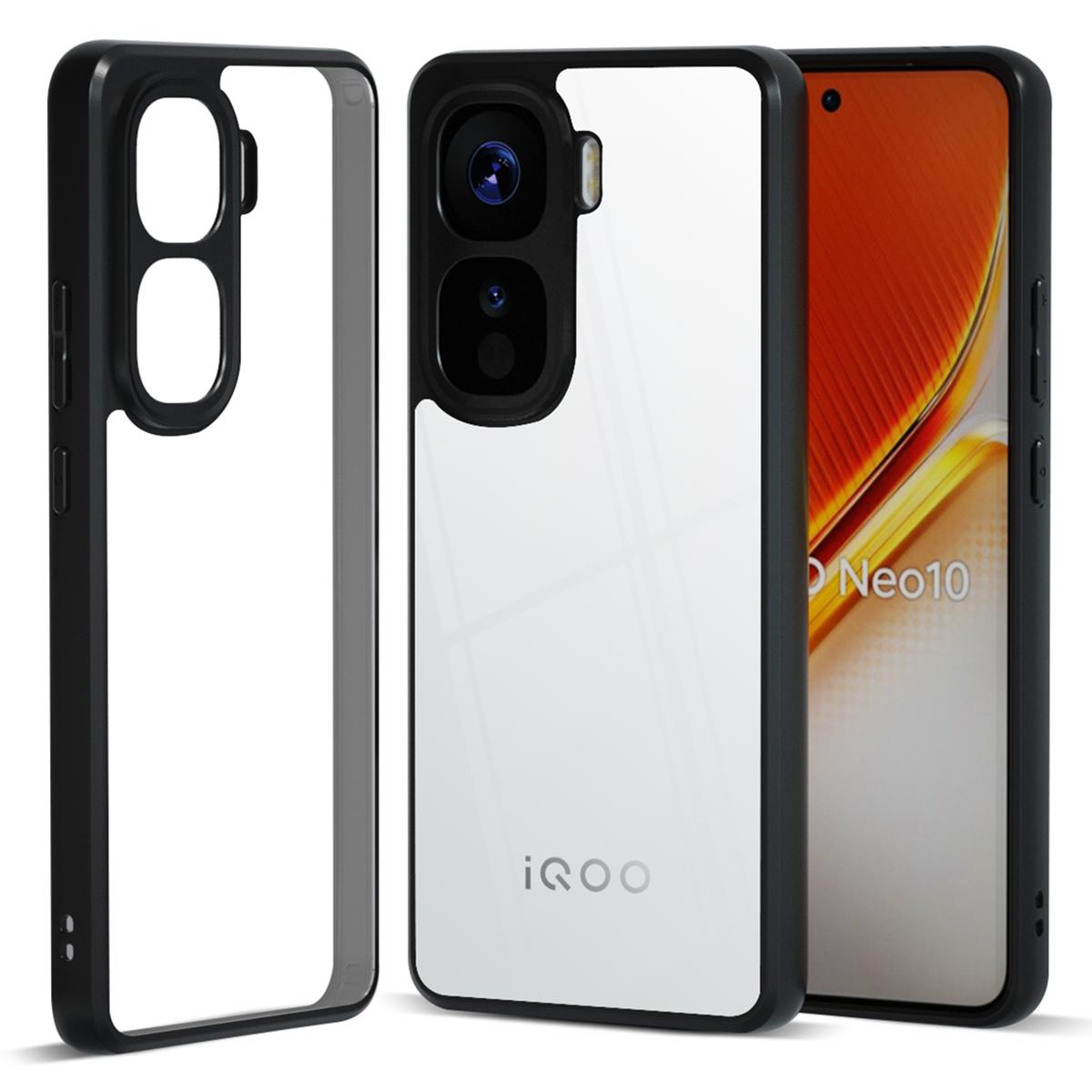 

IBMRS Чехол для vivo iQOO Neo10 5G/Neo10 Pro 5G TPU+PC Сверхпрочный Противоударный Чехол для Телефона Transparent Black