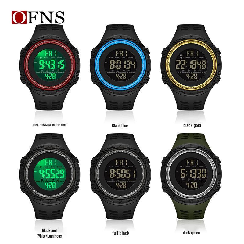 OFNS Popular Multifunctional Luminous Sports Watch for Students