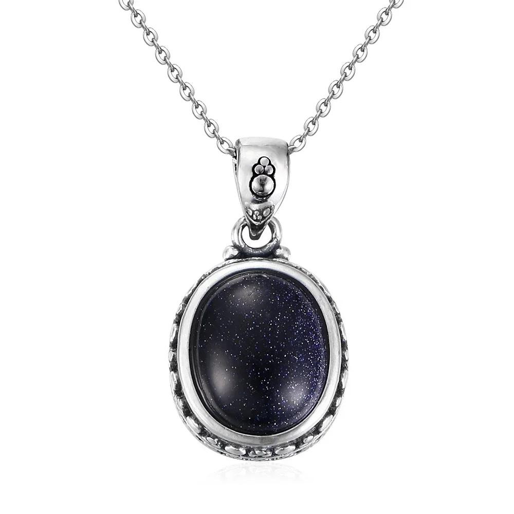 925 Silver Natural Rhodochrosite Pendants Necklace Tiger Eye Necklace Silver Pendants 925 With Chain For Women Men