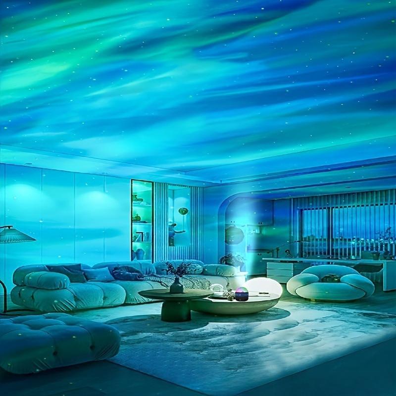 LED Starry Sky Projection Light Northern Lights Ambient Light Water Ripple Spiral Cloud Starry Sky Light Bedroom Night Light