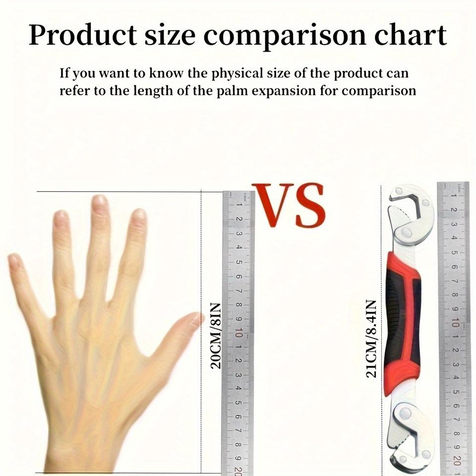 1PC Multi Functional Adjustable Wrench Tool with Large Opening and Dual-use Bathroom Saw Teeth Universal Wrench