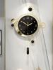 Large Metal Wall Clocks Luxury Silent Creative Pendulum Clock Living Room Gold Watches Art Nordic Home Decoration for Bedroom