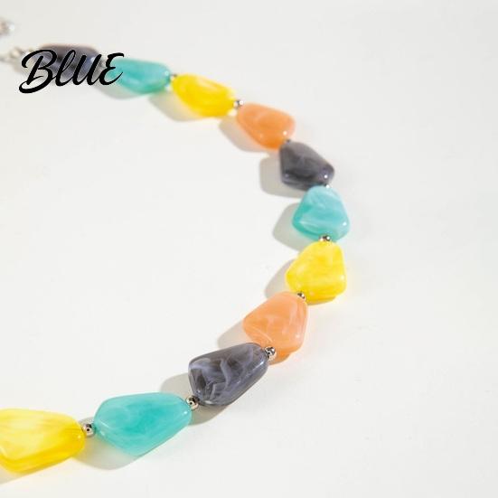 Handcrafted Bead Necklace for Women Bohemian Special-Shaped Beads Beach Special-shaped