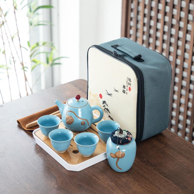 Firemní dárkový tisk kreativní cestovní čajová souprava keramická souprava praktické otevření společnosti levné dárky pro zákazníky