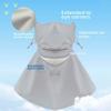 Elastic Face Sun Protection Ice Silk Breathable Sunshade Mask Sunscreen Mask with Shawl  School