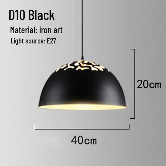 Retro Industrial Wrought Iron Pendant Lamp - Minimalist Style for Bars, Hotels, and Restaurants