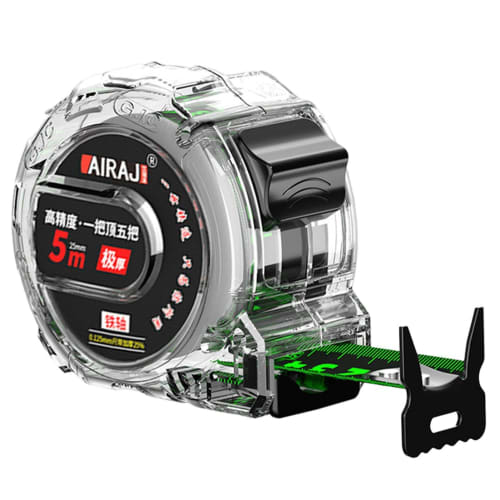 Gupcaqosjw Fluorescent Tape Measure, 5m/7.5m/10m, for Night Work, Double-Sided Luminous Measuring Tape, Fluorescent Steel Tape Measure with Passivated