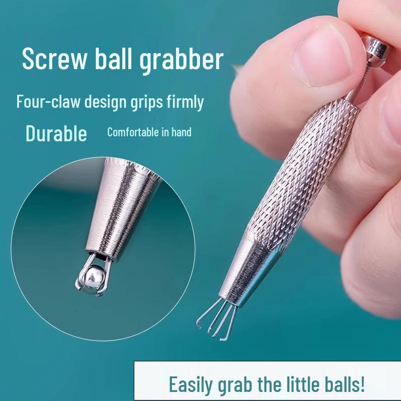 Four-Claw Earring Back Screw Ball Grabber - Free Shipping