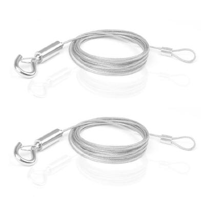Verstellbares Bild-Lanyard, strapazierfähiger Spiegelaufhängedraht mit Schlaufe und Haken, 2 m