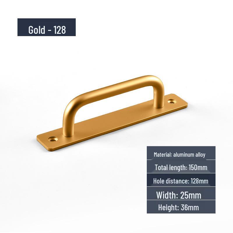 Aluminum Alloy Surface-Mounted Handle for Sliding Glass and Wooden Doors