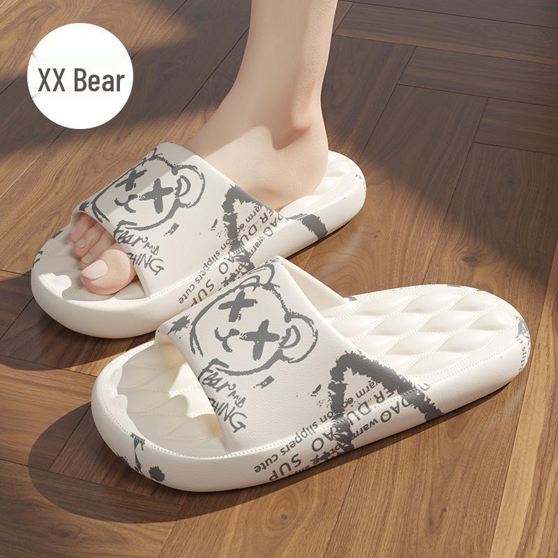 Men's and Women's Non-Slip Bathroom Sandals: Thick-Soled, Deodorant EVA Slippers for Home and Summer.