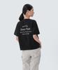 SNOWPEAK APPAREL Aerocool Women'S Color Semi-Crop Short Sleeve T-Shirt (S25Mwfts77) Black