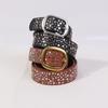 Women Belt Punk Pin Buckle Vintage Rivets Leather Belts Jeans Waistband