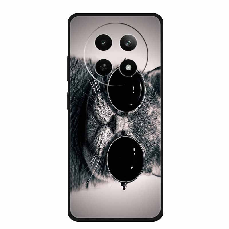 For Realme 13+ 5G Case Animals Soft Silicone TPU Phone Cases Back Cover For OPPO Realme 13 Plus 5G RMX5002 Wolf Protector Coque