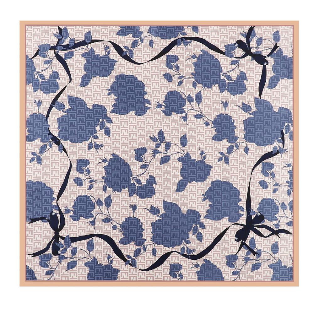 

Высококачественные роскошные шелковые шарфы, повязка на голову, шарфы, шейный шарф для женщин, шелковый шарф с цепочкой, женская декоративная шаль 90cm