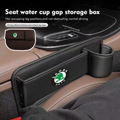 AAABR1 Multifunction Car Seat Gap Storage Box Organizer Pocket Cup Holder Interior Accessories For Octavia Superb RAPID FABIA