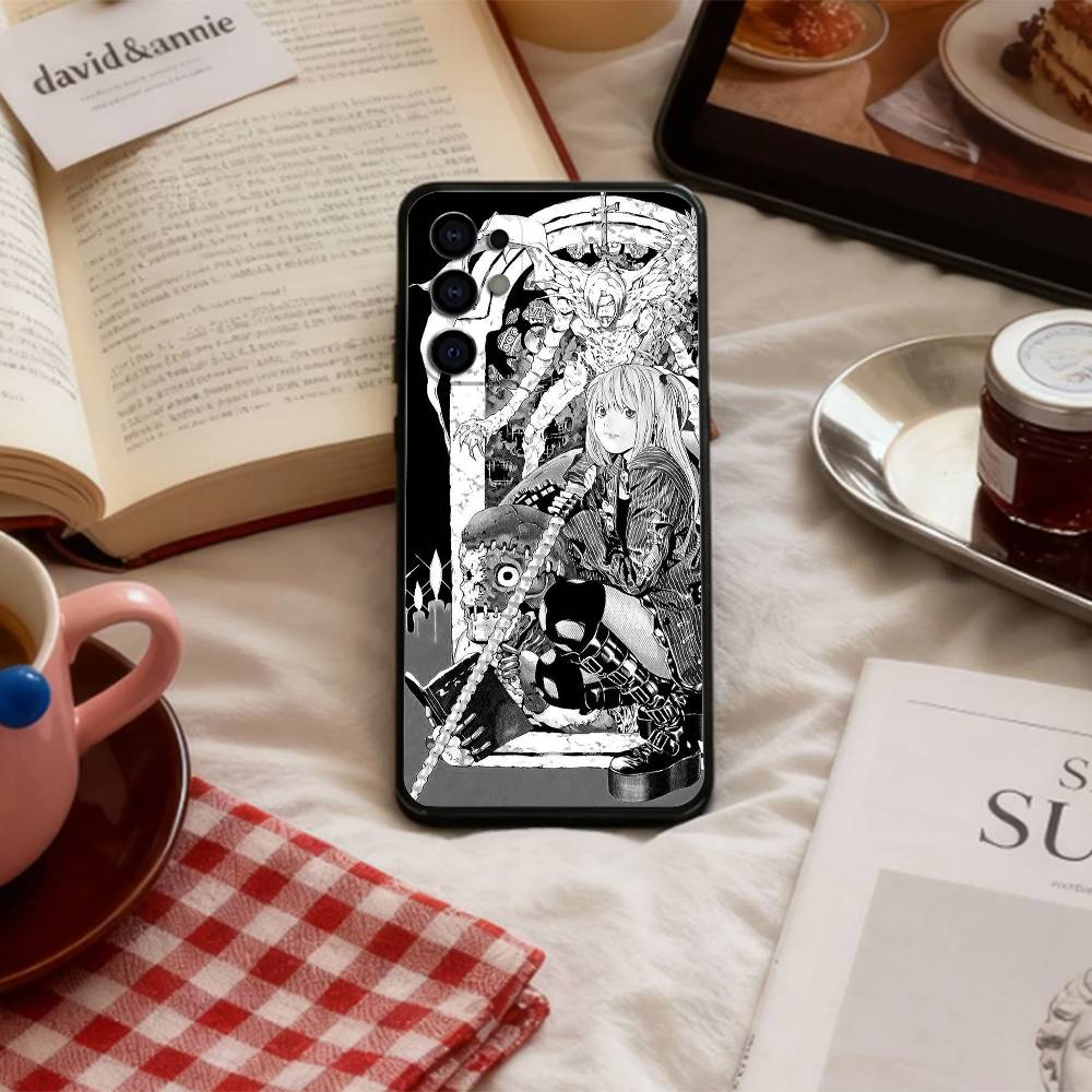 Misa anime D-Death N-Note    Phone Case For Samsung S 25,24,23,22,30,21,10,9,Ultra,Plus,Lite,FE,4,5 G Soft Black Case