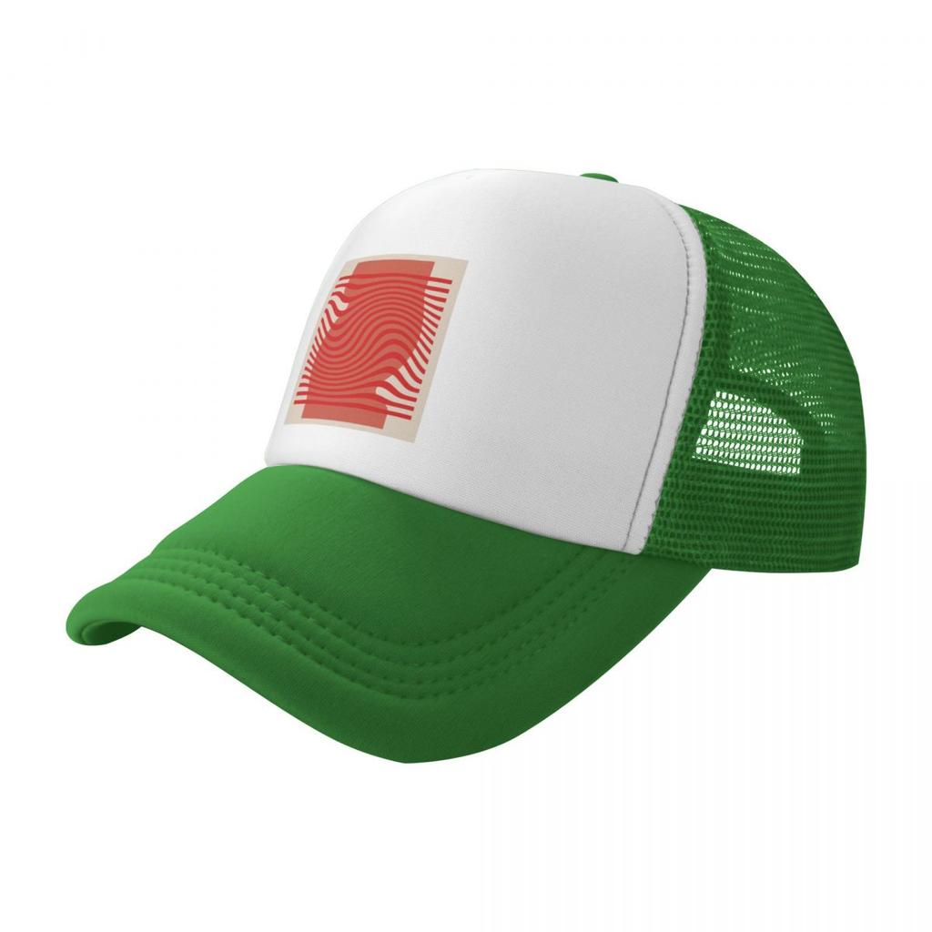 Bauhaus Retro Art Deco architecture discipline from Berlin Germany Available in posters etc Red Swirl Baseball Cap