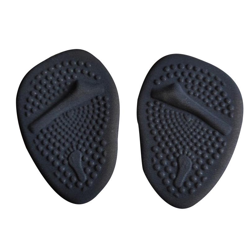 Verschleißfestes Bequemes Silikon-Vorfußpolster - Selbstklebend, Stoßdämpfend, Druckentlastend, Weiche Halbe Größe.