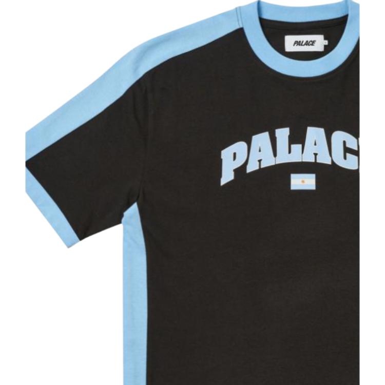 Palace Flag T-Shirt Black Unisex Tops P26ES067