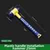 Solid Head Hammer Rubber Mallet For Tile Installation Strong Steel Core Hammer Hand Tool Set Replaceable Rubber Head