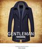 Men's Woolen Scarf Collar Overcoat - Autumn/Winter Warmth for Middle-Aged