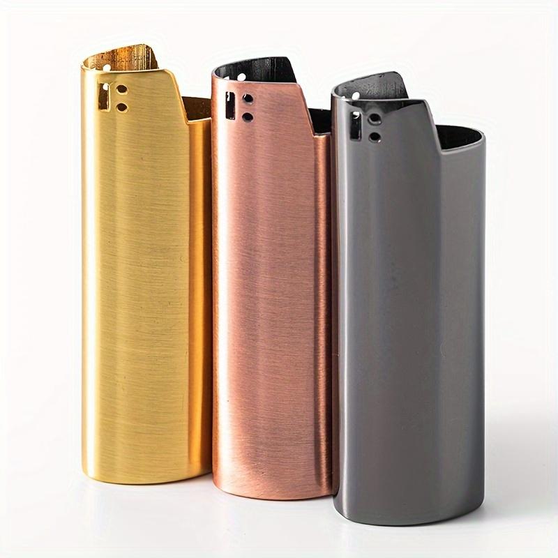 1 Stylish Metal Lighter Case, Compatible with BIC J6 Full Size Lighter - Stylish and Durable Lighter Case