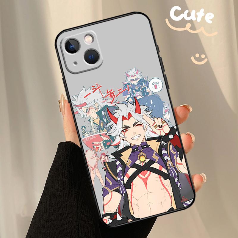 Genshin Impact Arataki Itto Phone Case For Apple iPhone 16 15 14 13 12 11 17 Pro Max Mini 17 Air 16e 16 Plus Back Cover