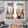 2pcs- Halloween party Dwarf printed curtains, pole bag home decoration, room decoration