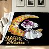 1PC Diddl Custom Name Patterned Flannel Blanket Suitable For All Seasons for Home Decor Warmth and Comfort Gifts Holiday Present