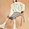 Anta Training Series Solid Color Round Neck Letter Printed Long Sleeve Sweatshirt Women sweatshirt Light-Cloud-White 962247711-3