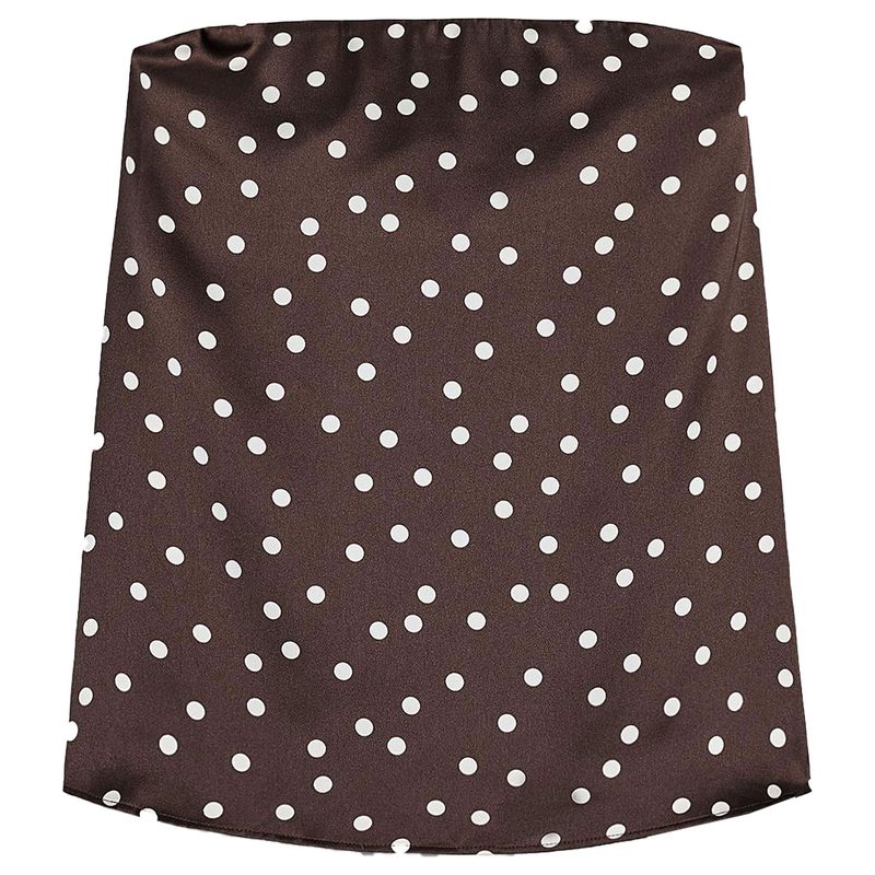 Zaprha 2025 Summer New Comfortable High-Grade Silk Satin Texture Straight Neckline Tube Top Top 4772026