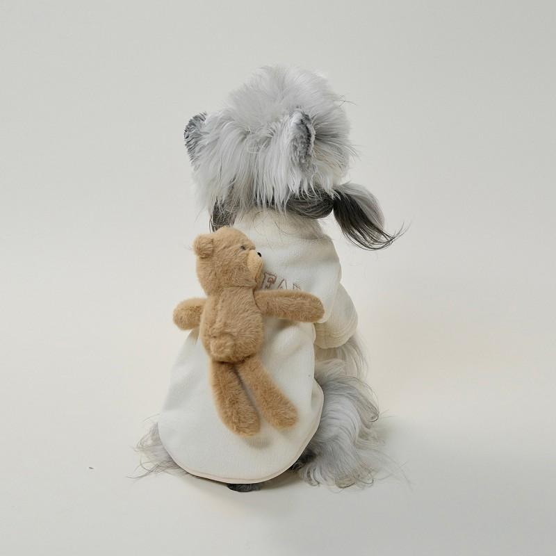 Rudywear Small Dog Warm Fleece Turtleneck Sweater Winter Thick Clothes Schnauzer Teddy Beige Coffee