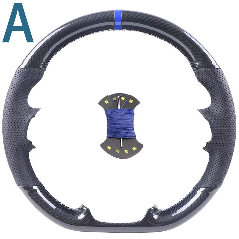 ize Carbon Fiber Leather Car Steering Wheel Cover For Mazda CX-3 CX3 CX-5 CX5 2017 2018 Mazda 6 CX-9 Suede Car Accessories