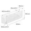 Yamazaki Tower Refrigerator Storage, Slim, White, Approx. W6.5 x D30 x H9.2cm, Fits Upright and Door Pockets, 8107