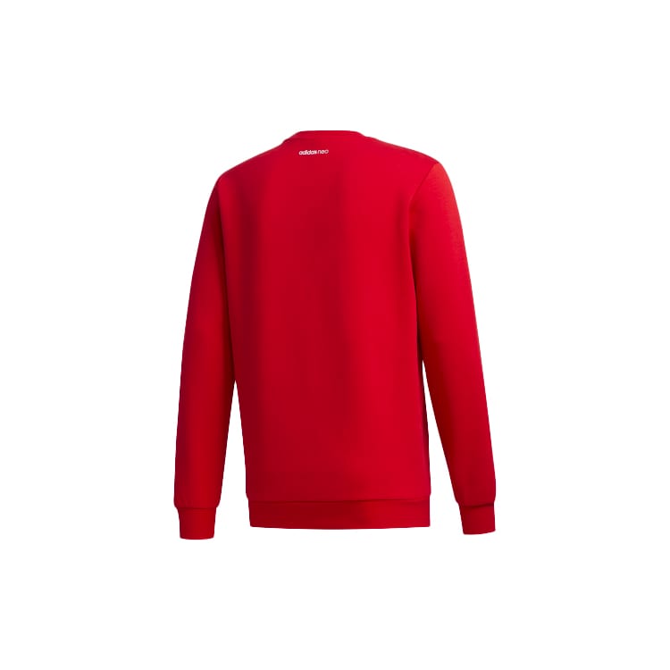 adidas Neo Sweatshirts Men's Light Scarlet Crew Neck Moderate Regular GF7091
