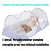 Faltzelt Einzelperson Outdoor Camping Moskitonetzzelt Atmungsaktiv Praktisches Netzschlafzelt für Camping, Angeln