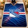 Flannel BlanketNew York Rangers Warm Soft Throw Blanket for Indoor Sofa Bed Living Room Use