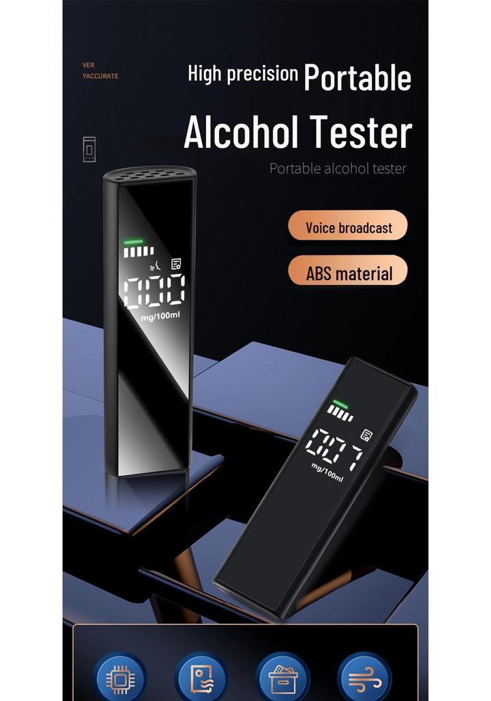 High-Precision Alcohol Breathalyzer - Professional Alcohol Detector Tester